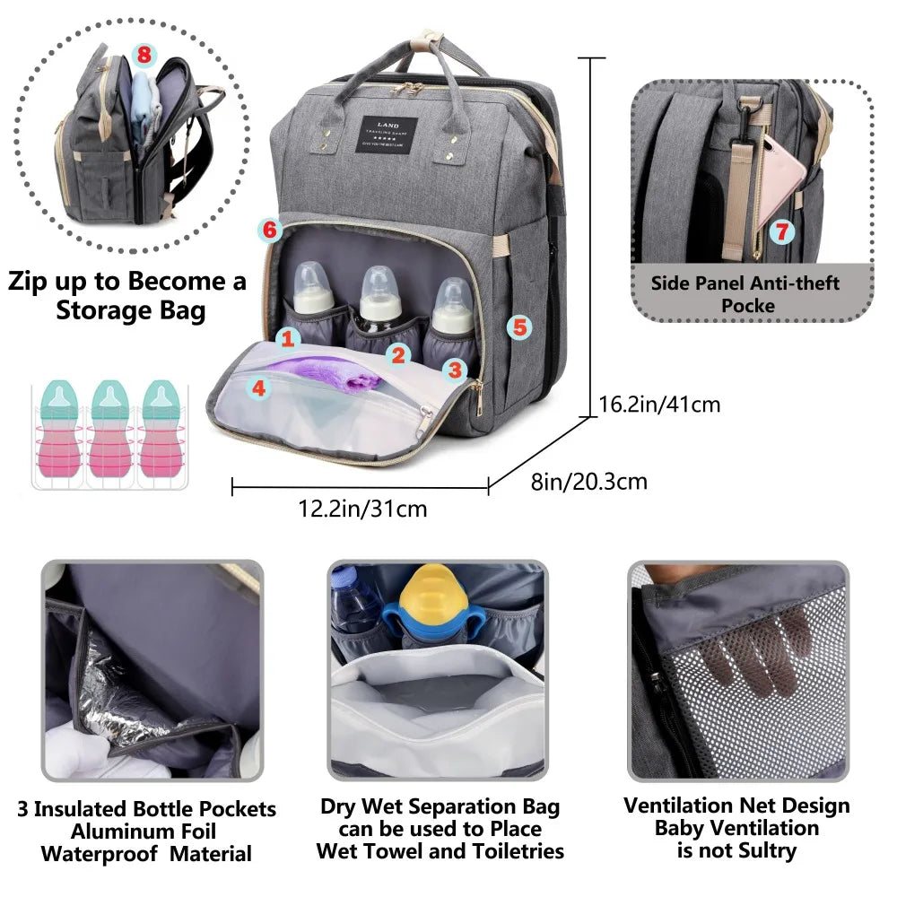 MilaBag™ - Torba ze składanym łóżkiem